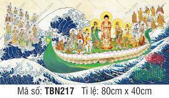 Thuyền Bát Nhã TBN217, Đức Phật Di Đà diện y phục vàng cam Thuyền Bát Nhã TBN217, Đức Phật Di Đà diện y phục vàng cam