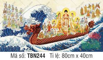 Thuyền Bát Nhã TBN244, Đức Phật mặc áo cà sa gấm ô vuông