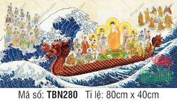 Thuyền Bát Nhã TBN280, Đức Phật mặc áo cam lướt sóng độ sinh