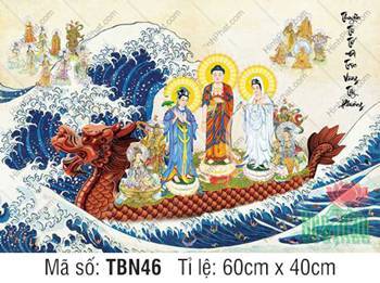 Thuyền Bát Nhã TBN46, sắc y phục ba màu xanh đỏ trắng Thuyền Bát Nhã TBN46, sắc y phục ba màu xanh đỏ trắng