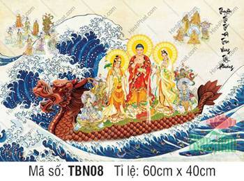 Thuyền Từ Tế Độ TBN08, hình ảnh Đức Phật diện y phục đỏ Thuyền Từ Tế Độ TBN08, hình ảnh Đức Phật diện y phục đỏ