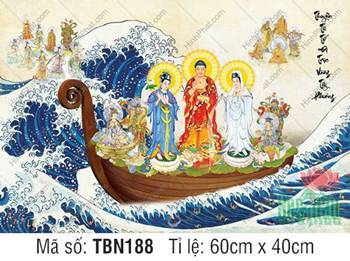 Thuyền Từ Tế Độ TBN188, Bồ Tát diện thiên y xanh dương Thuyền Từ Tế Độ TBN188, Bồ Tát diện thiên y xanh dương