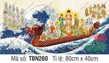 Thuyền Từ Tế Độ TBN260, Đức Phật mặc y vàng cứu độ chúng sinh