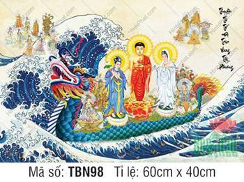 Thuyền Từ Tế Độ TBN98, Đức Phật khoác y phục đỏ tôn nghiêm Thuyền Từ Tế Độ TBN98, Đức Phật khoác y phục đỏ tôn nghiêm