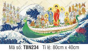 Thuyền Từ Tế Độ Trực Vãng Tây Phương TBN234, áo sắc đỏ xanh trắng Thuyền Từ Tế Độ Trực Vãng Tây Phương TBN234, áo sắc đỏ xanh trắng
