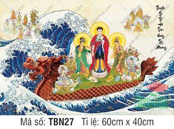 Thuyền Từ Tế Độ Trực Vãng Tây Phương TBN27, Phật A Di Đà y áo đỏ Thuyền Từ Tế Độ Trực Vãng Tây Phương TBN27, Phật A Di Đà y áo đỏ