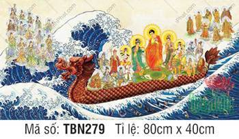 Thuyền Từ Tế Độ Trực Vãng Tây Phương TBN279, Đức Phật cầm hoa sen