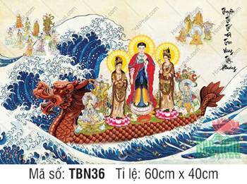 Thuyền Từ Tế Độ Trực Vãng Tây Phương TBN36, Phật áo đỏ đội mũ báu Thuyền Từ Tế Độ Trực Vãng Tây Phương TBN36, Phật áo đỏ đội mũ báu