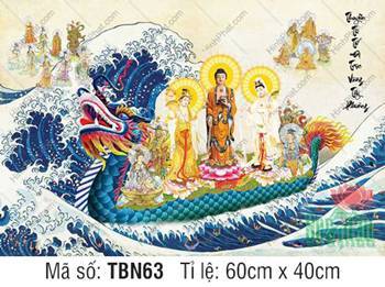 Thuyền Từ Tế Độ Trực Vãng Tây Phương TBN63, Phật áo cam đất Thuyền Từ Tế Độ Trực Vãng Tây Phương TBN63, Phật áo cam đất