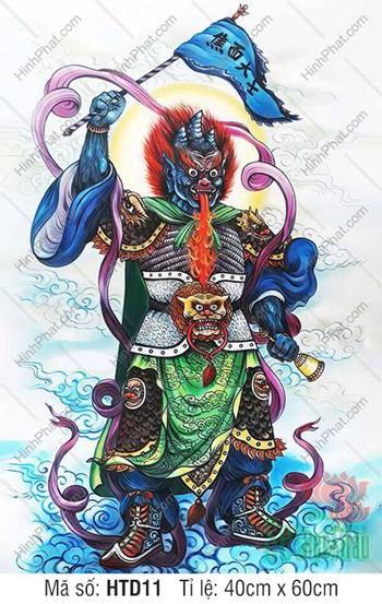 Diện Nhiên Đại Sĩ HTD11, uy nghi giáp chiến cầm cờ lệnh phun lửa