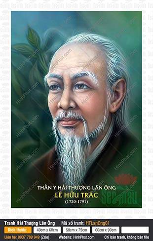 Hải Thượng Lãn Ông 01, nét mặt hiền hòa râu tóc bạc