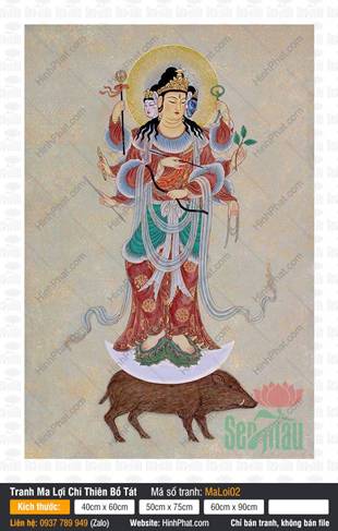 Ma Lợi Chi Bồ Tát MaLoi02, Tranh Ma Lợi Chi Bồ Tát
