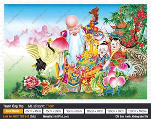 Tranh Ông Thọ Tho01, Hình Ông Thọ Đẹp