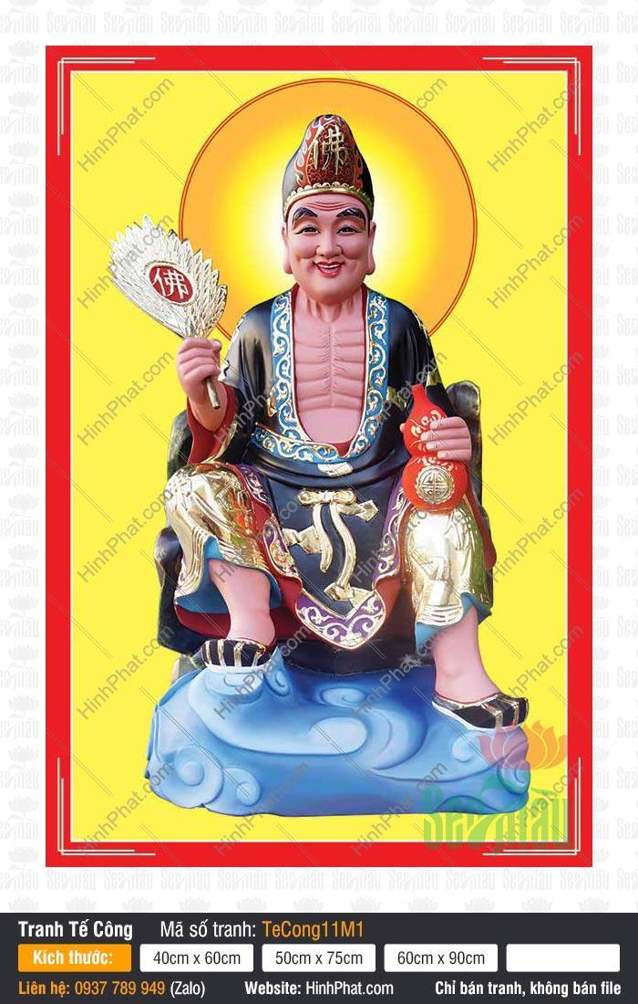 Hình Tế Công Đẹp Nhất TeCong11M1 Hình Tế Công Đẹp Nhất TeCong11M1 mặc y đen ngồi trên mây xanh