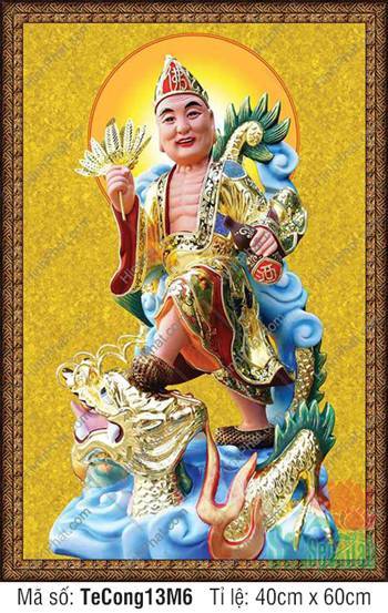 Hình Tế Công Kích Thước Lớn TeCong13M6, ngài đứng trên rồng thiêng Hình Tế Công Kích Thước Lớn TeCong13M6, ngài đứng trên rồng thiêng