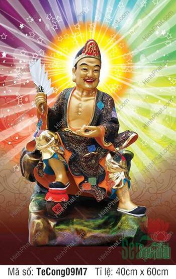Nam Mô Tế Công Hoạt Phật TeCong09M7, ngự đá áo xanh đen Nam Mô Tế Công Hoạt Phật TeCong09M7, ngự đá áo xanh đen