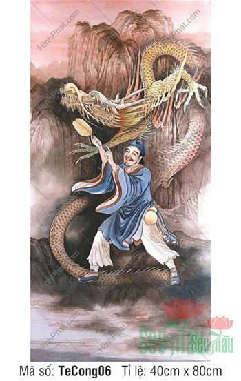 Tranh Tế Công TeCong06, hình ảnh ngài dạo bước cùng rồng thiêng Tranh Tế Công TeCong06, hình ảnh ngài dạo bước cùng rồng thiêng