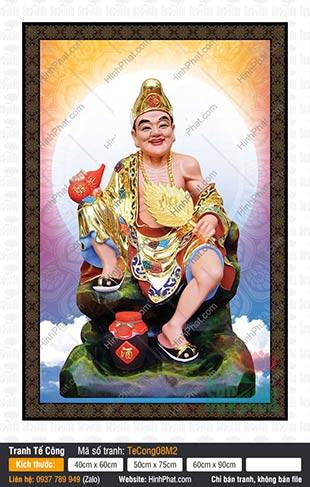 Tranh Vẽ Tế Công TeCong08M2, Ảnh Tế Công Hoạt Phật