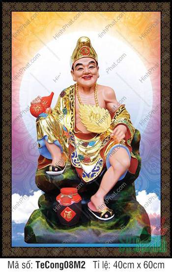 Tranh Vẽ Tế Công TeCong08M2, ngài ngồi thảnh thơi trên tảng đá Tranh Vẽ Tế Công TeCong08M2, ngài ngồi thảnh thơi trên tảng đá