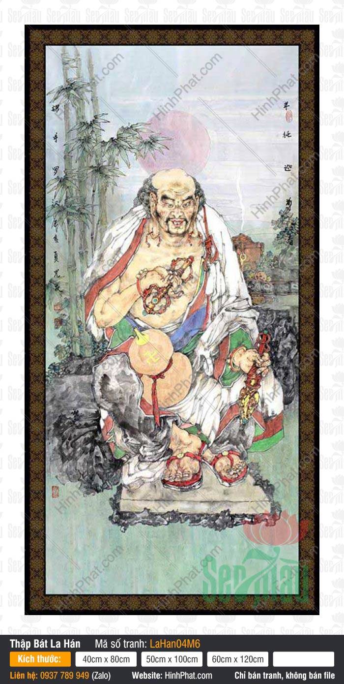 Thập Bát La Hán LaHan04M6, Hình Mười Tám Vị La Hán, Tranh Thập Bát La Hán, Hình Thập Bát La Hán, 18 Vị La Hán, Tranh Phật Đẹp Thập Bát La Hán LaHan04M6, Hình Mười Tám Vị La Hán, Tranh Thập Bát La Hán, Hình Thập Bát La Hán, 18 Vị La Hán, Tranh Phật Đẹp