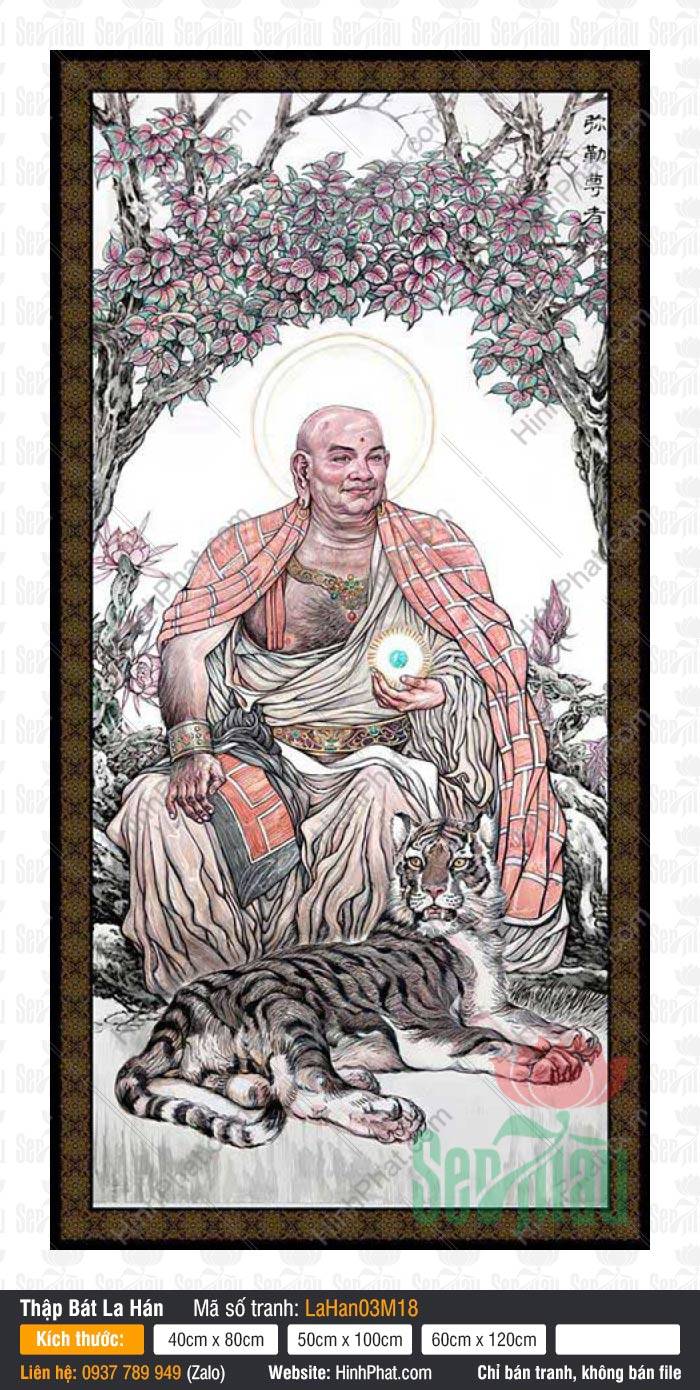 Tranh Thập Bát La Hán Kích Thước Lớn LaHan03M18, Mười Tám Vị La Hán, Tranh Thập Bát La Hán, Hình Thập Bát La Hán, 18 Vị La Hán, Thập Bát La Hán, Hình Phật Tranh Thập Bát La Hán Kích Thước Lớn LaHan03M18, Mười Tám Vị La Hán, Tranh Thập Bát La Hán, Hình Thập Bát La Hán, 18 Vị La Hán, Thập Bát La Hán, Hình Phật