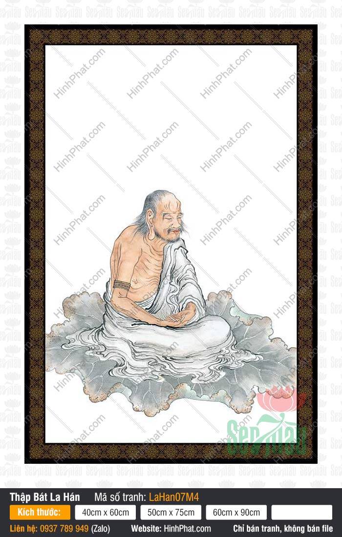 Tranh Vẽ 18 Vị La Hán LaHan07M4, Thập Bát La Hán, Tranh Thập Bát La Hán, Hình Thập Bát La Hán, Mười Tám Vị La Hán, 18 Vị La Hán, In Tranh Phật Giáo Tranh Vẽ 18 Vị La Hán LaHan07M4, Thập Bát La Hán, Tranh Thập Bát La Hán, Hình Thập Bát La Hán, Mười Tám Vị La Hán, 18 Vị La Hán, In Tranh Phật Giáo