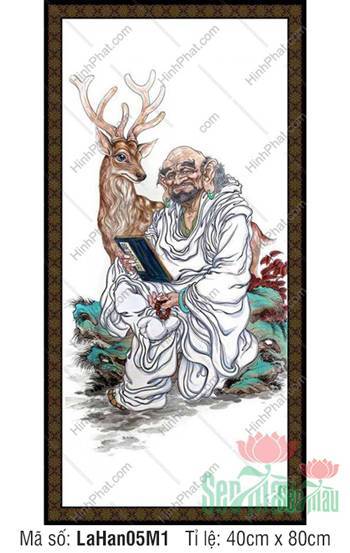 Hình Mười Tám Vị La Hán LaHan05M1, tôn giả Tọa Lộc an nhiên Hình Mười Tám Vị La Hán LaHan05M1, tôn giả Tọa Lộc an nhiên