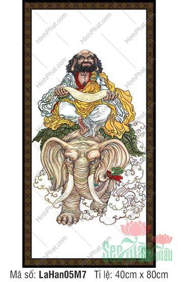 Hình Thập Bát La Hán Chất Lượng Cao LaHan05M7, ngài Kalika cưỡi voi Hình Thập Bát La Hán Chất Lượng Cao LaHan05M7, ngài Kalika cưỡi voi