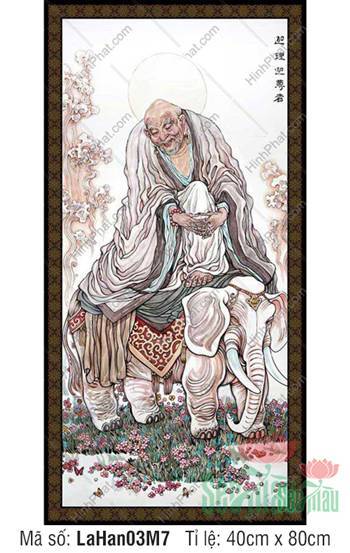 Hình Thập Bát La Hán Đẹp LaHan03M7, Tôn giả Kỵ Tượng La Hán Hình Thập Bát La Hán Đẹp LaHan03M7, Tôn giả Kỵ Tượng La Hán
