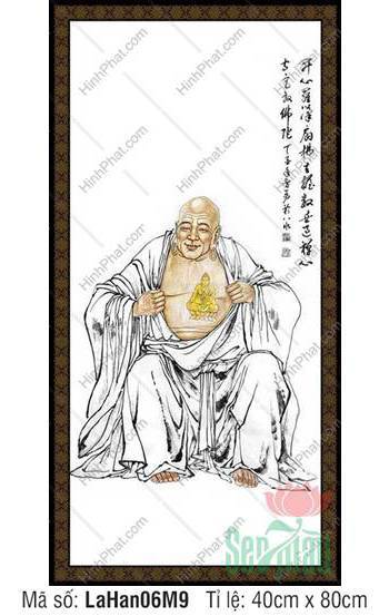 Hình Thập Bát La Hán Khổ Lớn LaHan06M9, Khai Tâm tôn giả hiện Phật Hình Thập Bát La Hán Khổ Lớn LaHan06M9, Khai Tâm tôn giả hiện Phật