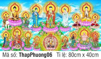 Hình Ảnh Mười Phương Chư Phật ThapPhuong06, sắc nền trời xanh