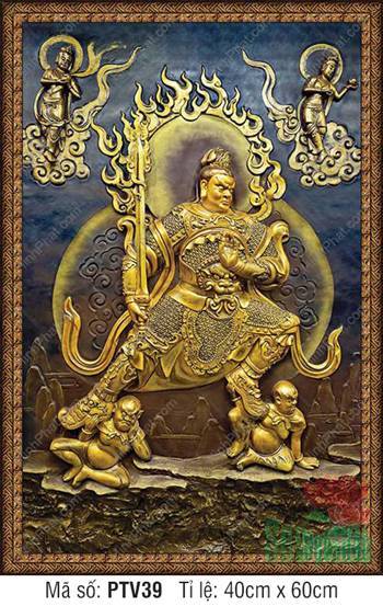 Hình Tứ Đại Thiên Vương, Tăng Trưởng Thiên Vương PTV39, Sắc Vàng Đồng