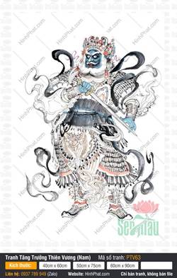 Hình Tứ Đại Thiên Vương, Tăng Trưởng Thiên Vương PTV63