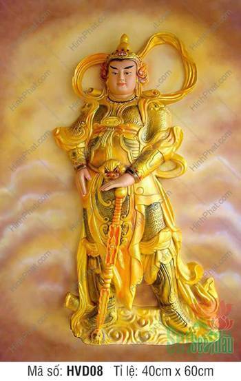 Tranh Vi Đà Tôn Thiên Bồ Tát HVD08, vị hộ pháp giáp vàng oai phong Tranh Vi Đà Tôn Thiên Bồ Tát HVD08, vị hộ pháp giáp vàng oai phong