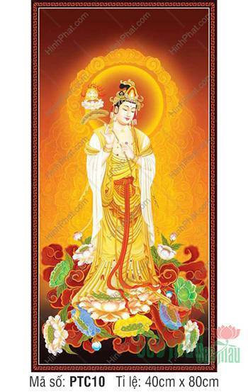 Đại Thế Chí Bồ Tát PTC10, Ngài đứng trang nghiêm trên đài sen Đại Thế Chí Bồ Tát PTC10, Ngài đứng trang nghiêm trên đài sen