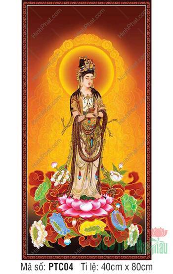 Hình Đại Thế Chí Bồ Tát PTC04, Ngài ngự trên đài sen hồng Hình Đại Thế Chí Bồ Tát PTC04, Ngài ngự trên đài sen hồng