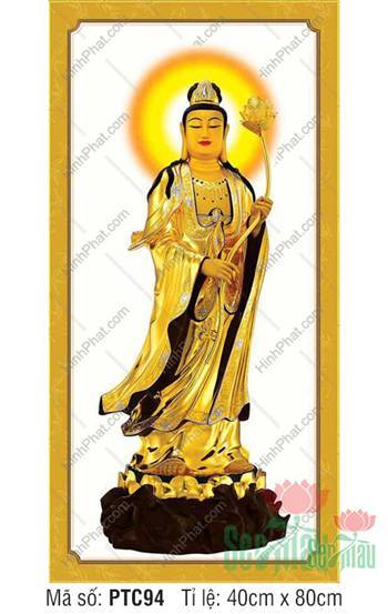 Hình Đại Thế Chí Bồ Tát PTC94, Ngài đứng trên tòa sen vàng Hình Đại Thế Chí Bồ Tát PTC94, Ngài đứng trên tòa sen vàng