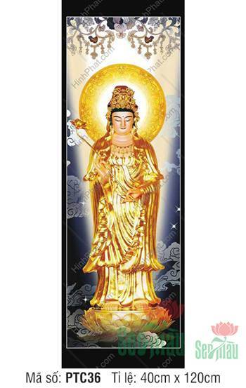 Đại Thế Chí Bồ Tát PTC36, tôn tượng sắc vàng uy nghiêm Đại Thế Chí Bồ Tát PTC36, tôn tượng sắc vàng uy nghiêm