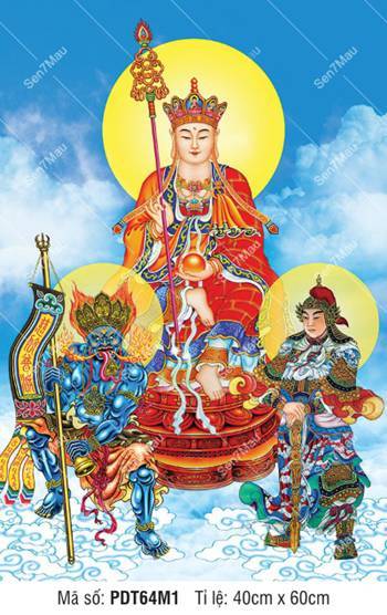 Hình Địa Tạng Bồ Tát kích thước lớn PDT64M1, tôn dung uy nghiêm