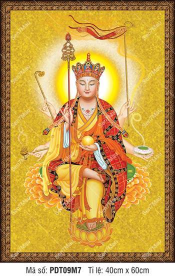 Hình Địa Tạng Vương Bồ Tát Chất Lượng Cao PDT09M7, Ngài hiện sáu tay