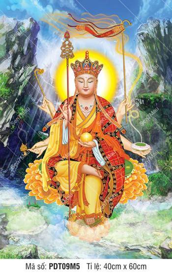 Hình Địa Tạng Vương Bồ Tát kích thước lớn PDT09M5, sắc diện từ bi