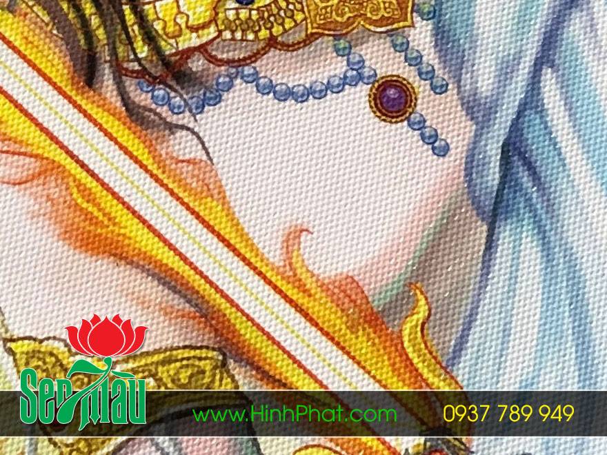 Tranh Phật in trên vải canvas cao cấp
