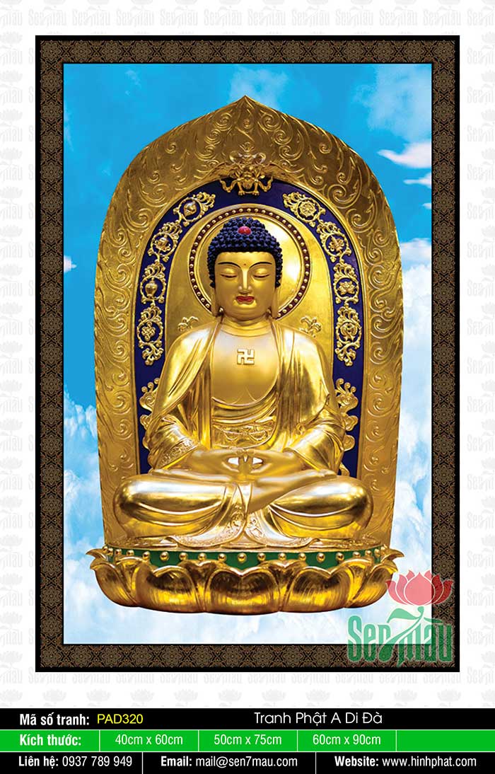 Ảnh Phật A Di Đà PAD320 là một tác phẩm nghệ thuật tuyệt vời, mang đến cho bạn một khung cảnh sống động về Phật giáo. Hình ảnh này giúp bạn tìm thấy sự thanh tịnh và an lạc được gửi trọn trong từng nét vẽ. Hãy xem ngay để cảm nhận những trải nghiệm tuyệt vời này!