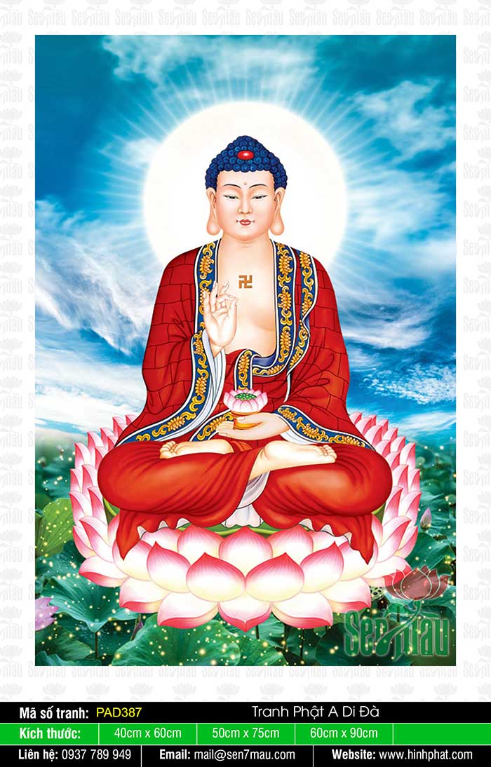 Đức Phật A Di Đà - Thưởng thức bức hình Đức Phật A Di Đà khiến bạn cảm nhận được sự thanh tịnh, giải thoát khỏi những phiền muộn cuộc đời.