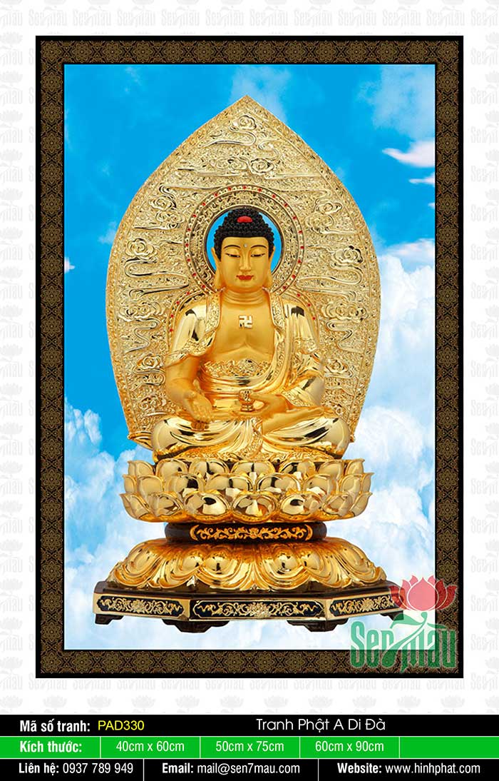 Hình A Di Đà Phật Đẹp PAD330