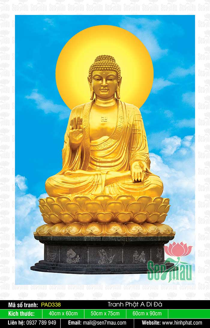 Hình Ảnh Phật A Di Đà: Hình ảnh Phật A Di Đà mang đến sự thanh tịnh, tình cảm và sự lạc quan trong cuộc sống. Nhìn vào bức tranh, người ta nhận được nhiều thông điệp ý nghĩa trong cuộc sống, khơi dậy lòng nhân ái, tâm thông cảm giúp ta sống hạnh phúc và an lạc hơn.