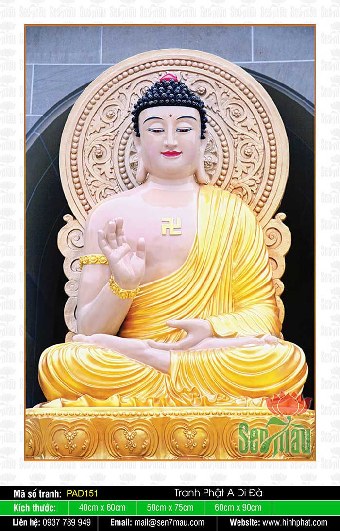 Hãy ngắm nhìn hình ảnh Phật A Di Đà đẹp và cảm nhận sự yên bình và an tâm trong tâm hồn mình.
