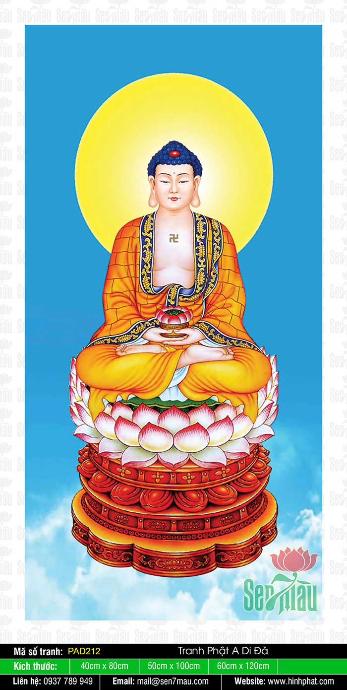 Hình Hình ảnh Phật A Di Đà - Hình Phật Đẹp PAD212