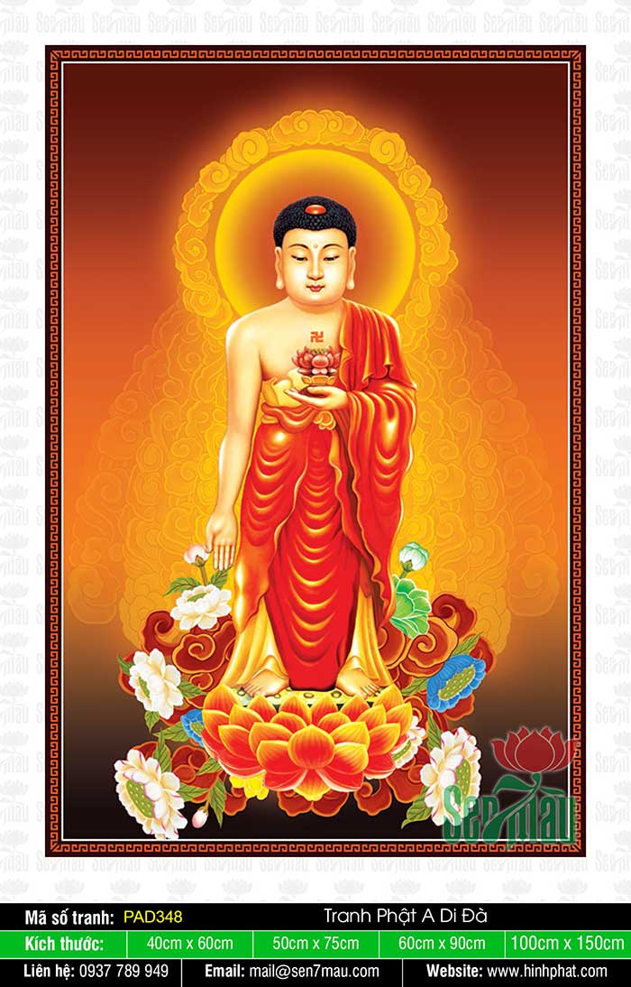 Hình Phật A Di Đà Chất Lượng Cao PAD348
