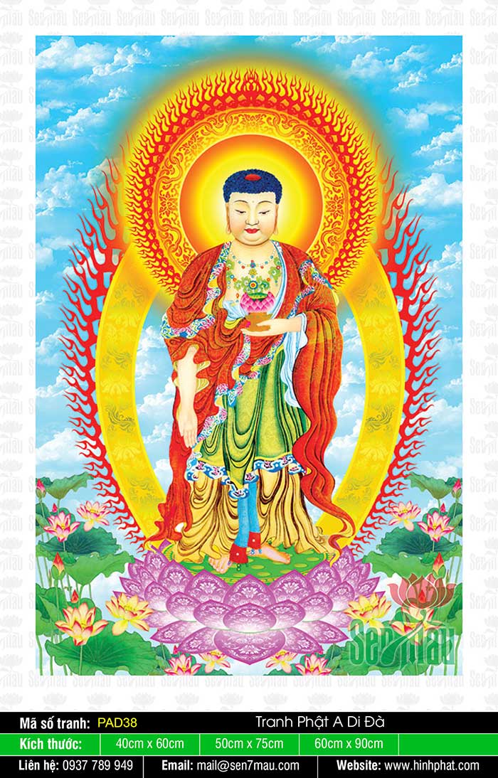 Hình Phật A Di Đà Chất Lượng Cao - PAD38
